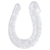 ClearlyHorny Double Gode transparent U Jelly L 17 x 4.5cm